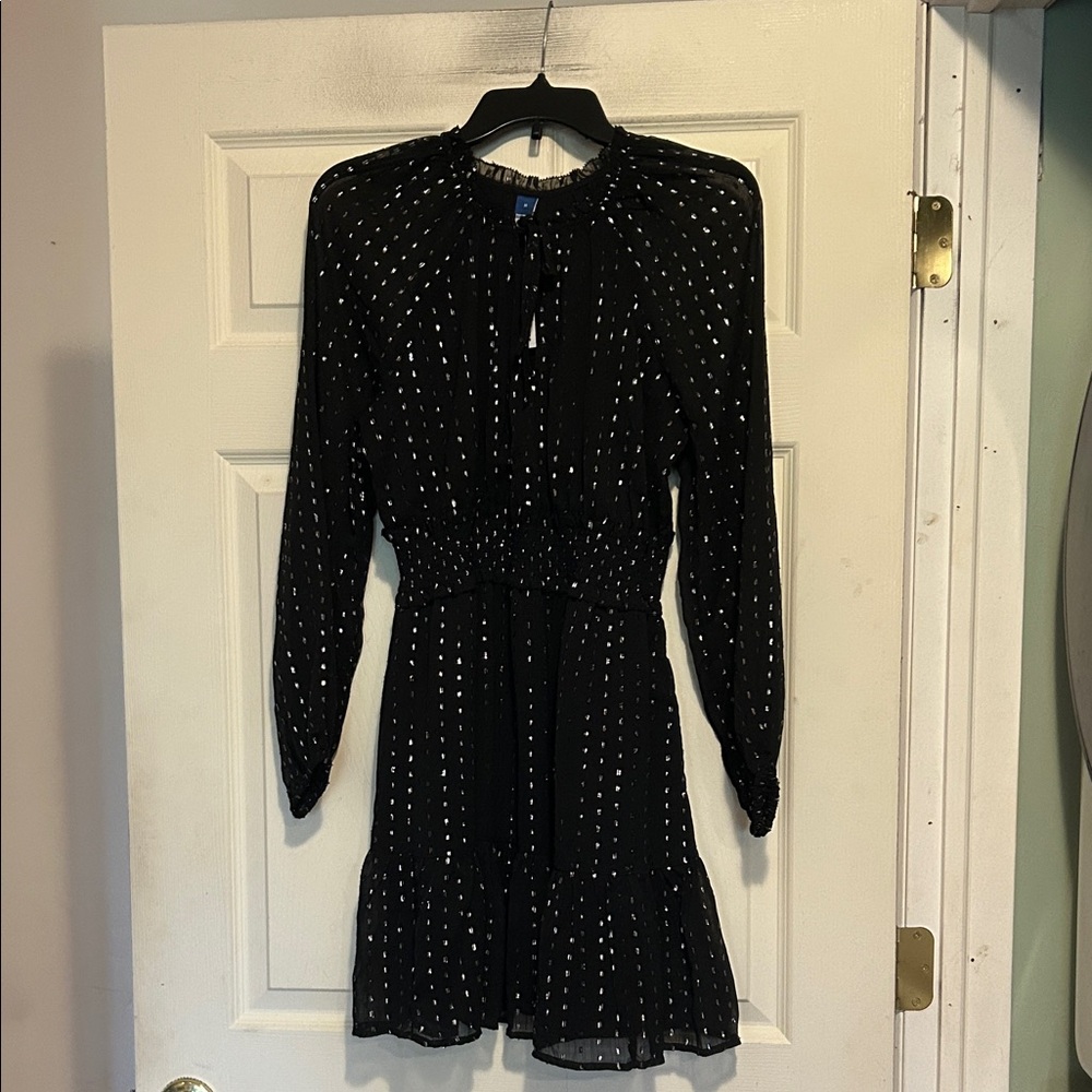 Old Navy Long Sleeve Dress Size Medium Black NWT